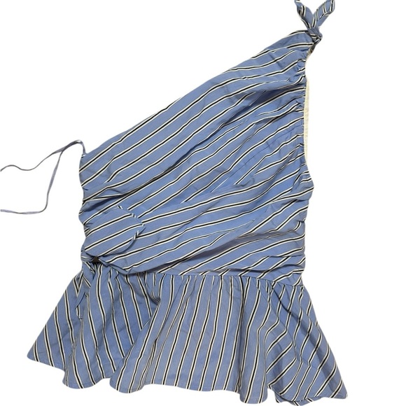 ALC Soraya size 0 one shoulder silk blouse from Revolve in excellent condition - Picture 3 of 4